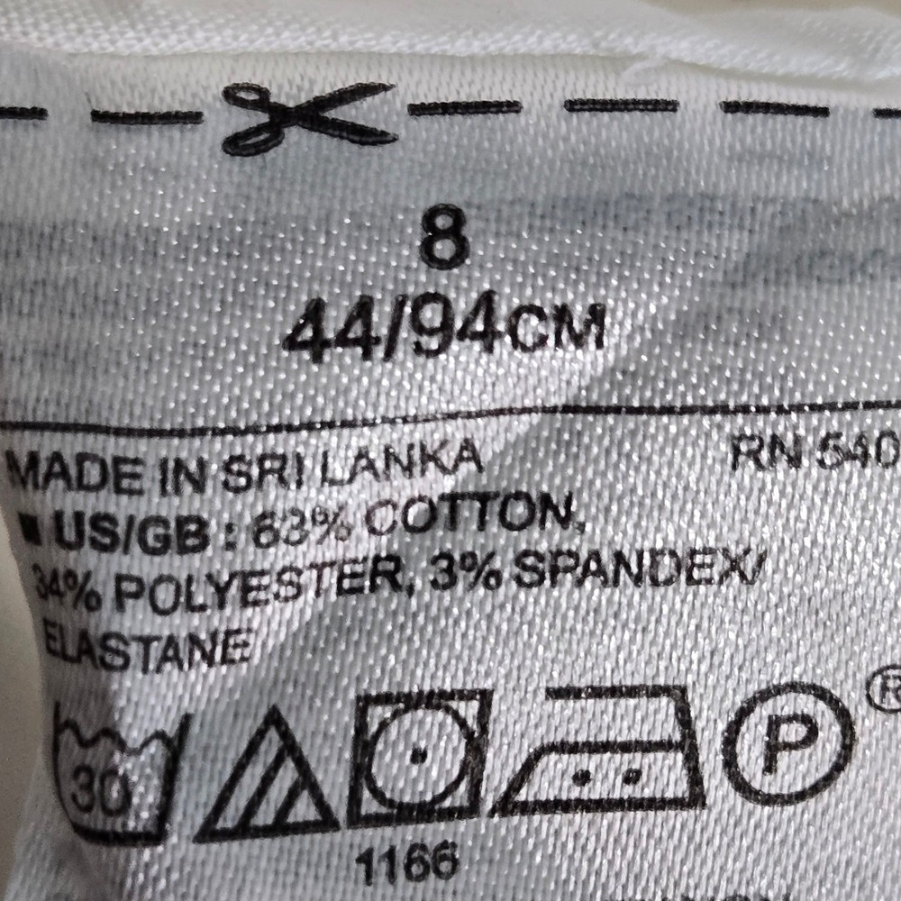 Banana Republic Riley II Tailored Shirt White Pleated Flared Cuff Button Down 8 - Picture 11 of 12